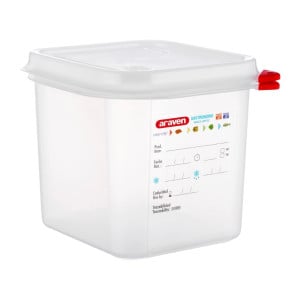 Recipiente de alimentos GN 1/6 2,6L - Araven - Fourniresto