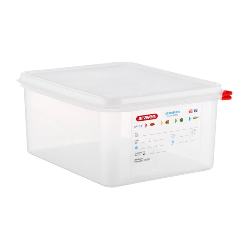 Caixa de alimentos GN1/2 10L - Araven - Fourniresto