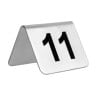 Stainless steel table numbers 11 to 20 - Olympia - Fourniresto