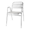 Stackable Aluminum Chairs - Set of 4 - Bolero - Fourniresto