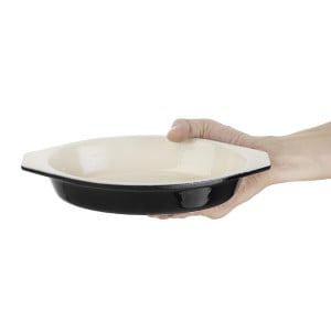 Prato de Gratinado Oval Preto - 650 ml - Vogue