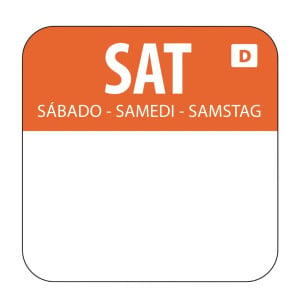 Etiquetas Solúveis para Alimentos "Sábado" - Caixa de 1000 - Vogue