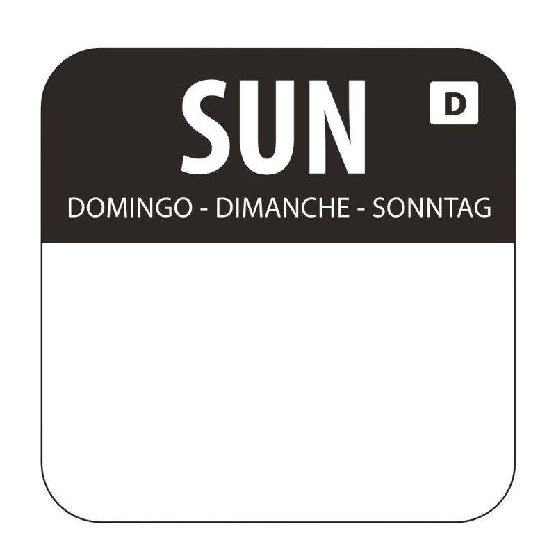 Etiquetas Solúveis para Alimentos "Domingo" - Caixa de 1000 - Vogue