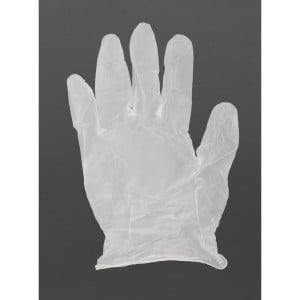 Gants en vinyle non poudrés  L - Vogue - Fourniresto