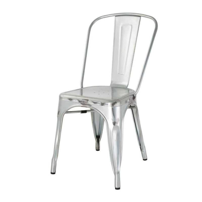 Cadeiras Bistro em Aço - Lote de 4 - Bolero Cadeiras Bistro em Aço - Lote de 4 - Bolero