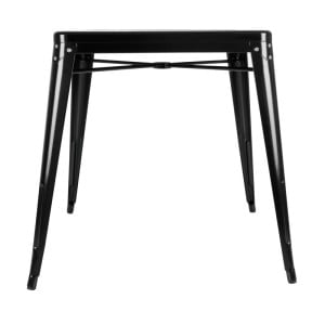 Mesa Bistrô Quadrada em Aço Preto - L 668 x P 668 mm - Bolero