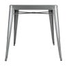 Table Carrée en Acier Gris Métallisé – L 668 x P 668 mm - Bolero