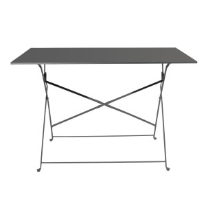 Mesa de Terraço Dobrável Preta - 1100 x 700 mm - Bolero