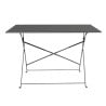 Black Folding Terrace Table - 1100 x 700 mm - Bolero