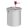 Distributeur de Sauce à Poussoir en Inox - 5 L  - Gastro M