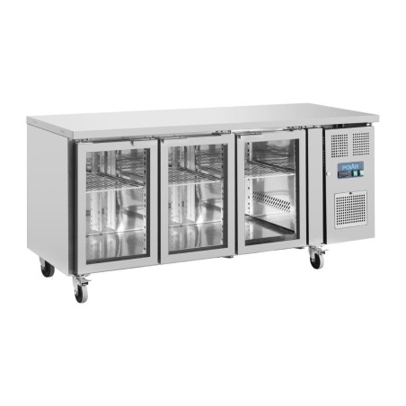 Mesa refrigerada positiva com 3 portas de vidro - 358 L - Polar