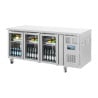 Mesa refrigerada positiva com 3 portas de vidro - 358 L - Polar