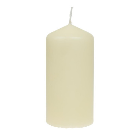 Velas Altas Cilíndricas Marfim 120mm - Conjunto de 12 Bolsius