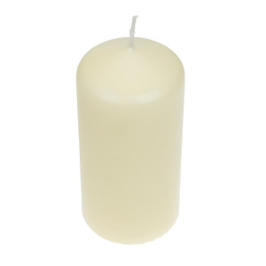 Tall Ivory Cylinder Candles 120mm - Pack of 12 Bolsius