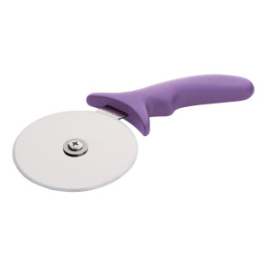 Roda de Pizza Hygiplas: 102mm, Cor Violeta, Alergénios.