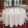 Round White Tablecloth Mitre Essentials - Quality and Elegance