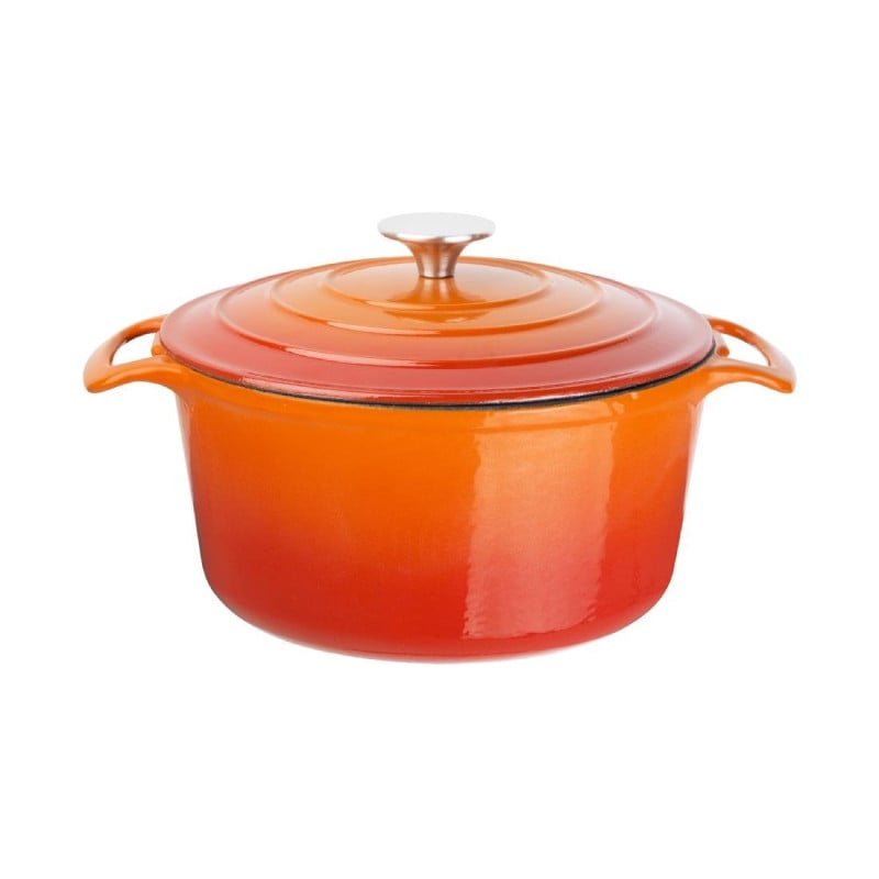 Cocotte Redonda Laranja Vogue 3,2 L em Ferro Fundido