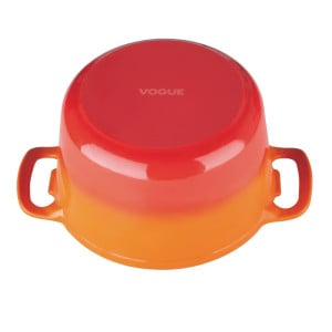 Cocotte Redonda Laranja Vogue 3,2 L em Ferro Fundido