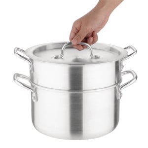 Aluminum 4L Vogue K643 Bain Marie Pot: Discover the essential! ????✨