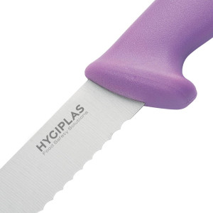 Faca de Pão Hygiplas Violeta 200 mm: Cortar sem esforço!