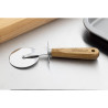 Stainless Steel Pizza Cutter - 65 mm Wooden Handle, Kitchen Craft Quality