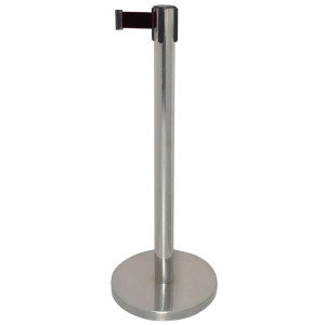Retractable Barrier Black Strap 3m Bolero GG724: Security and Elegance