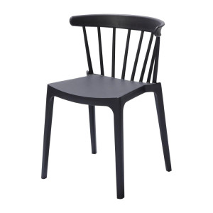 Cadeiras Polipropileno Antracite - Conjunto de 4: Design elegante e conforto duradouro