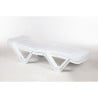 White Polypropylene Sun Loungers - Set of 4 by Resol