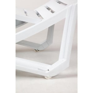 Chaises Longues en Polypropylène Blanc - Lot de 4 by Resol