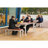 Banc Externo Imitação Madeira de Nogueira 1050 mm Gopak CK814