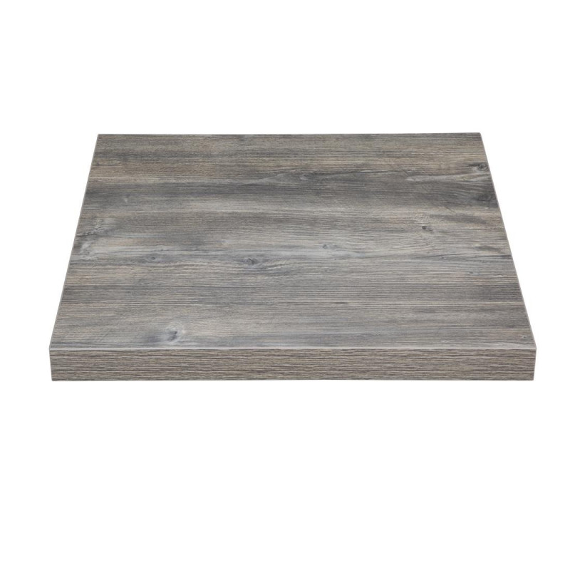 Tabuleiro de Mesa Quadrado em Melamina Cinza Bolero 600 mm