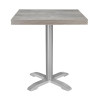 Tabuleiro de Mesa Quadrado em Melamina Cinza Bolero 600 mm