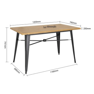 Mesa de exterior em madeira clara Bolero - Elegância e durabilidade