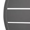 Round Dark Grey Aluminium Table Top 580 mm Bolero - Modern Style & Durability