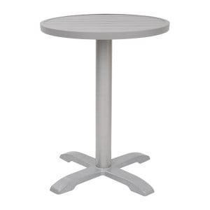 Tabuleiro de Mesa Redondo em Alumínio Cinza Claro 580mm Bolero - Estilo Moderno