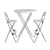 Bolero High Folding Stools - Set of 2 in sturdy steel