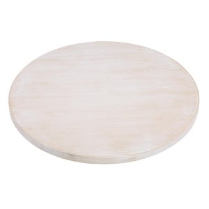 Tabuleiro de Mesa Redondo Branco Vintage 600 mm Bolero DY729