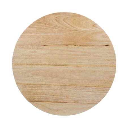 Tabuleiro de Mesa Redondo em Madeira Natural 600 mm Bolero DY738 - Essencial Cozinha Profissional