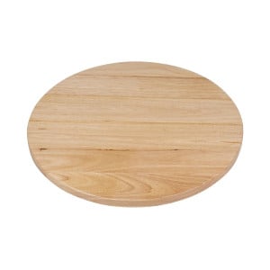 Tabuleiro de Mesa Redondo em Madeira Natural 600 mm Bolero DY738 - Essencial Cozinha Profissional