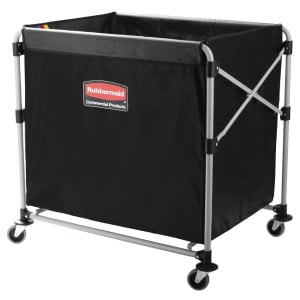 Carrinho dobrável X-Cart 300L Rubbermaid: manejável e resistente