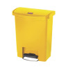 Poubelle Jaune 30L Rubbermaid - Pedal Frontal Ultra Resistente