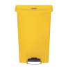 Caixote do lixo com pedal Slim Jim Rubbermaid - Amarelo 50L