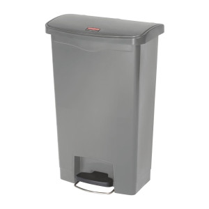 Poubelle à Pédale Frontale Grise 50L - Higiênico & Prático | Rubbermaid