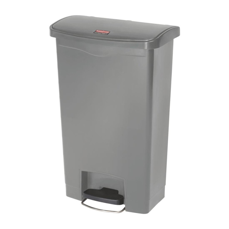 Poubelle à Pédale Frontale Grise 50L - Higiênico & Prático | Rubbermaid