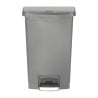 Poubelle à Pédale Frontale Grise 50L - Higiênico & Prático | Rubbermaid