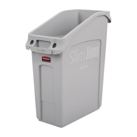 Contentor Slim Jim Rubbermaid 49L Cinzento - Prático e resistente