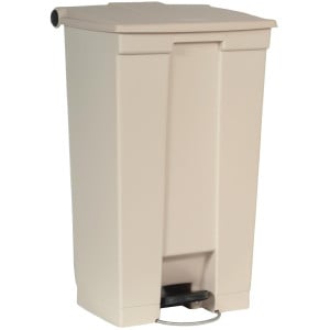 Contêiner com Pedal Bege 87L Rubbermaid Step-On: Durabilidade e Higiene