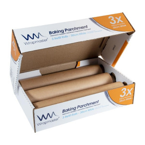 Papel manteiga 50m x 300mm - Conjunto de 3 Wrapmaster GM214