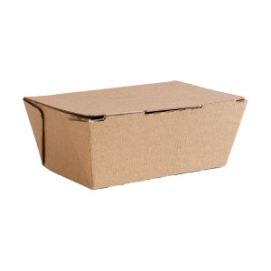 Caixas de alimentos microcaneladas compostáveis 110 x 150 mm - Conjunto de 300, Vegware