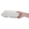 2-Compartment Bagasse Compostable Boxes 253 mm - Pack of 200